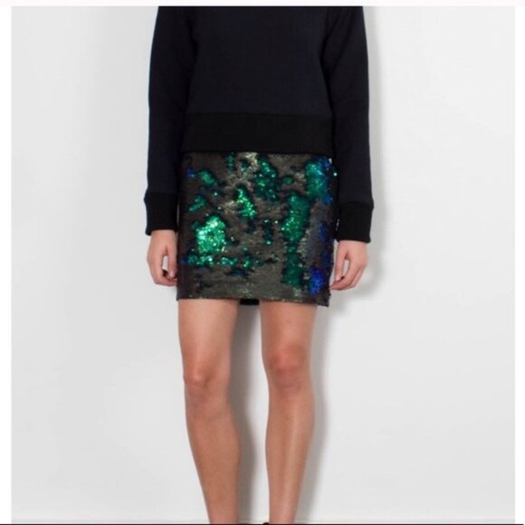 Sachin + Babi mermaid sequin mini skirt